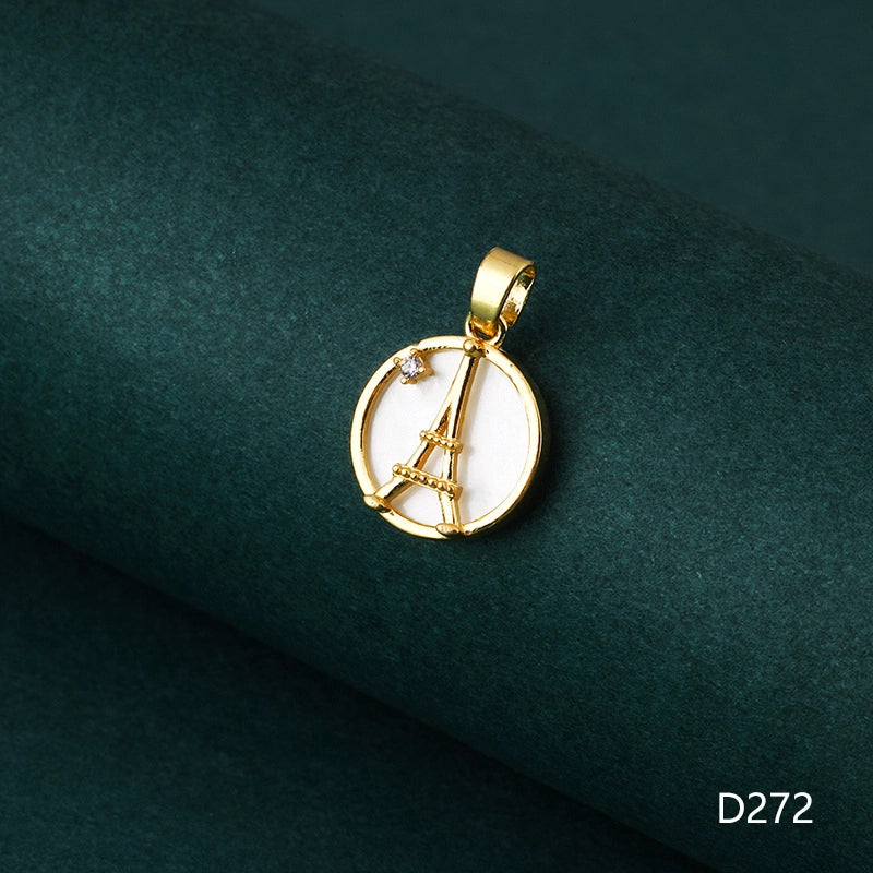 1 Piece 1-2cm Copper Zircon Geometric Jewelry Accessories Pendant