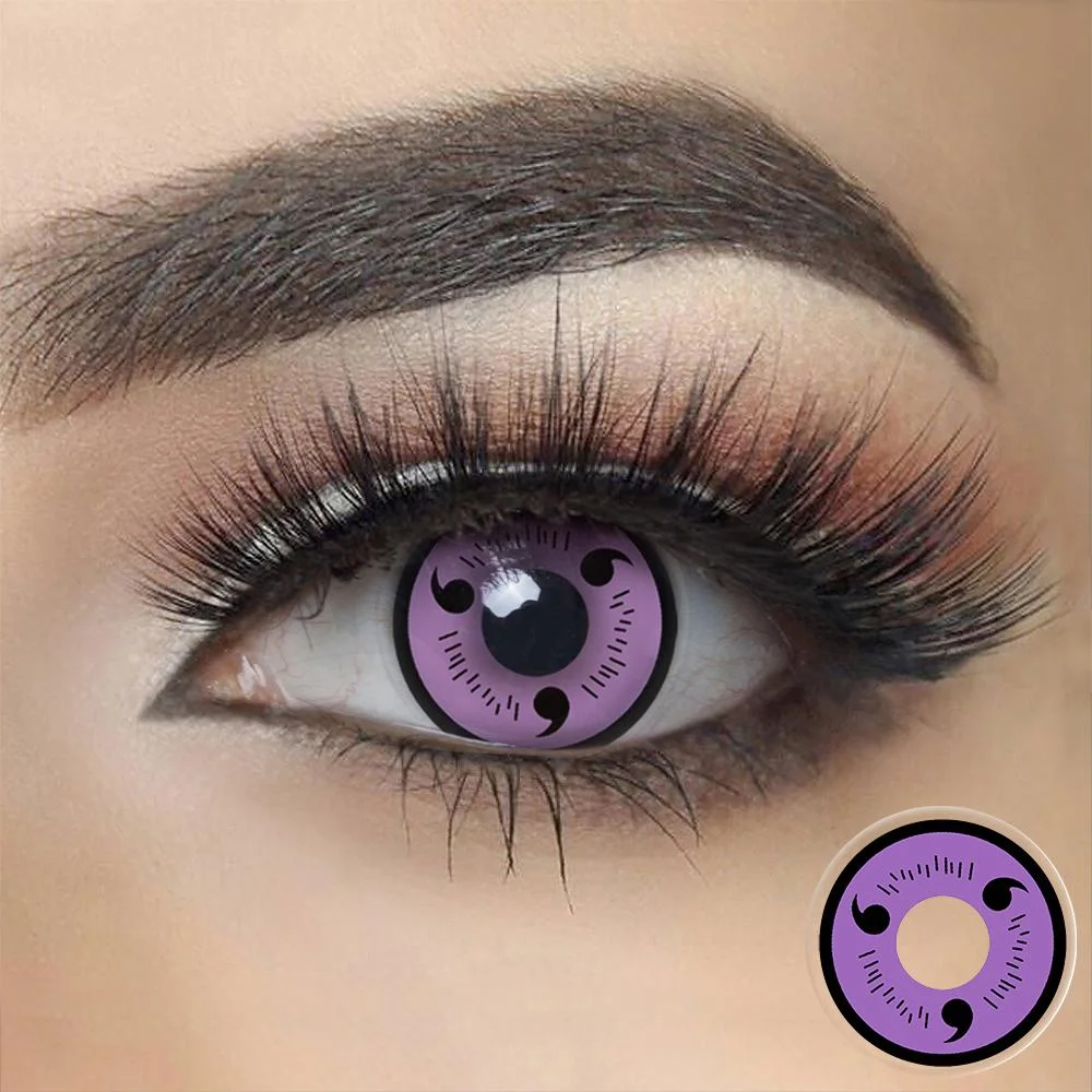 Naruto Sasuke Purple Sharingan Cosplay Contacts