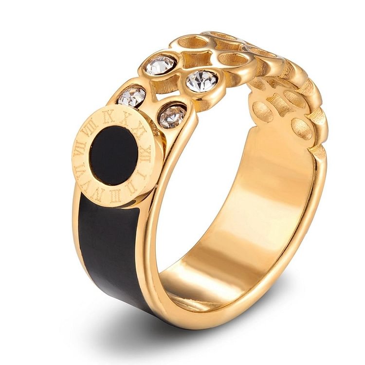 Livia Roman Crystal Ring-Mayoulove