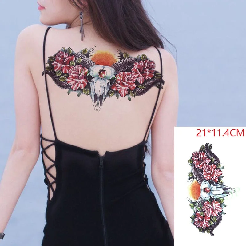 Waterproof Temporary Tattoo Sticker Cool Snake Animal Fake Tatto Flash Arm Leg Tatoo Body Art for Boy Women Men