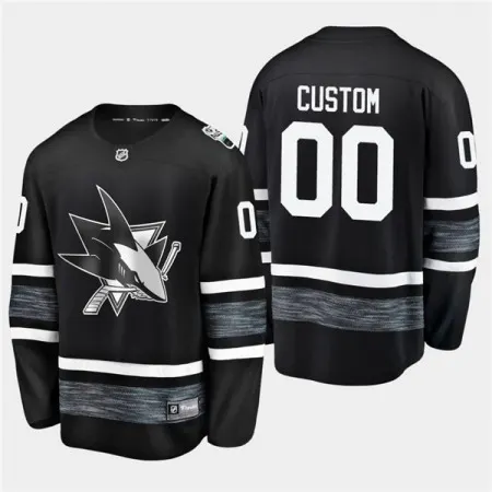Men's  San Jos sharks Custom 2019 NHL All Star Black Stitched Jersey