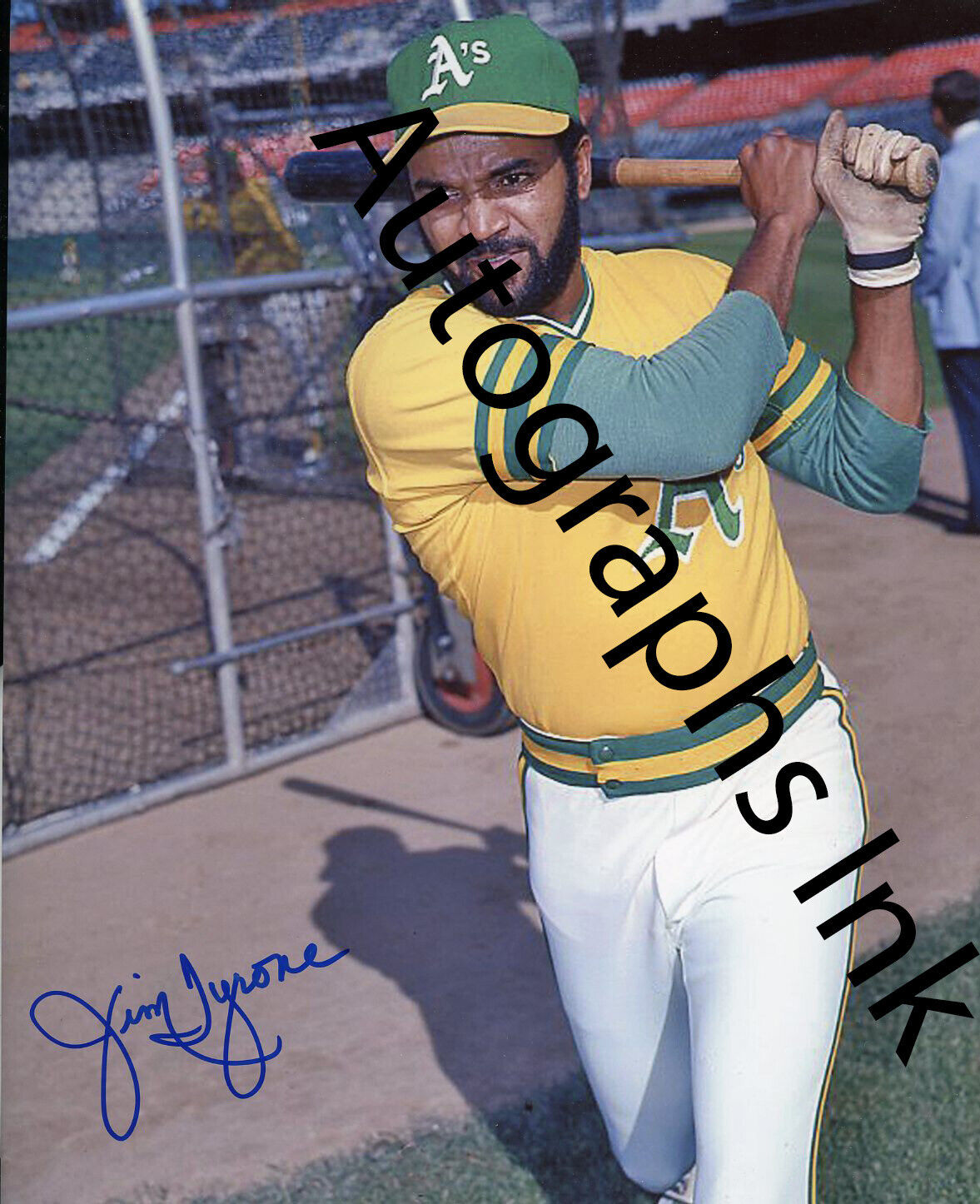 Jim Tyrone Autographed 8x10 Oakland A's#3