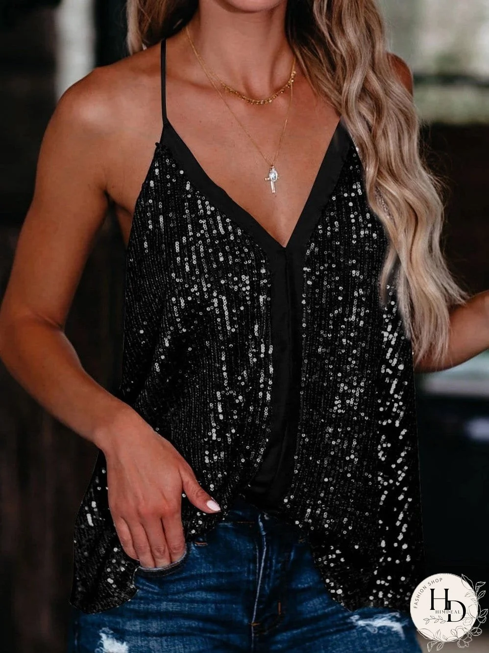Sparkly Sleeveless Tank