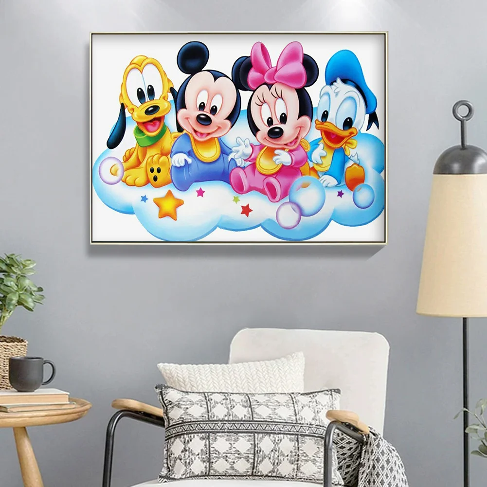 Diamond Painting - Full Round Drill - Mikey Mouse(40*30cm)