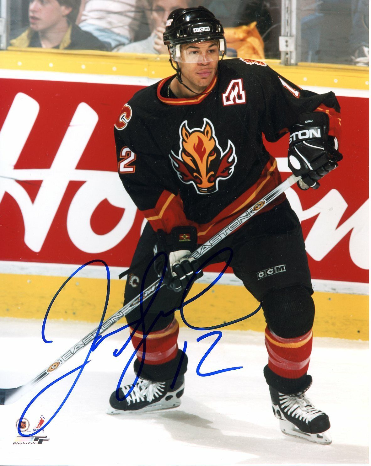 Jarome Iginla Autographed 8x10 Calgary Flames # S296