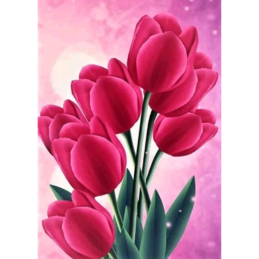 Flowers - Full Round - Diamond Painting