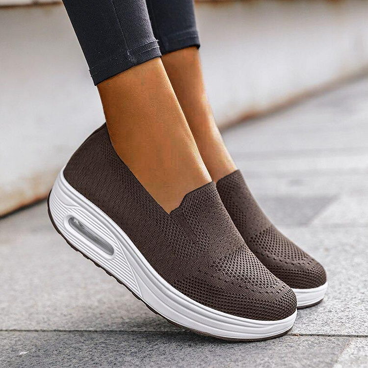 Platform Walking Shoes with ARCH Support - Comfort Fit For Wide Feet