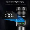 20W LED+COB High Power Flashlight Waterproof Zoomable Outdoor Bright Flashlight