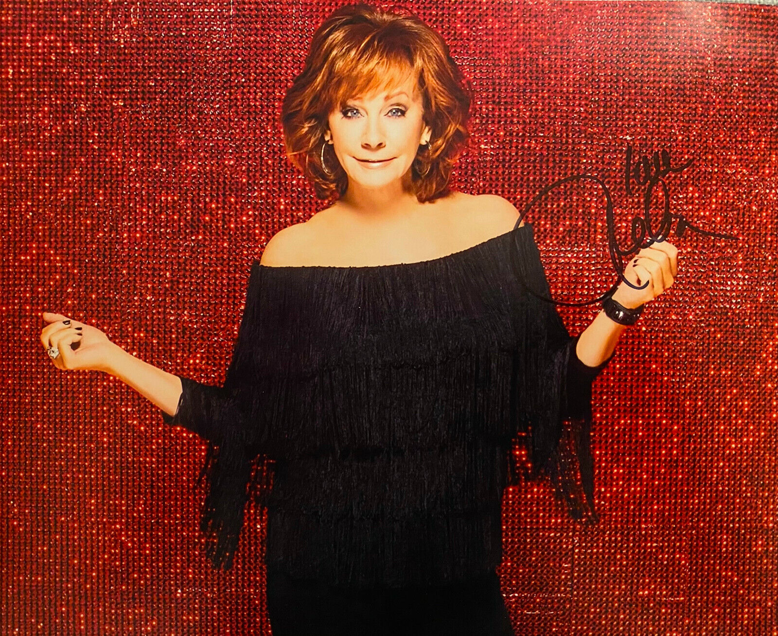 Reba McEntire Signed In-Person Color 8x10 Photo Poster painting -- Authentic, Rare