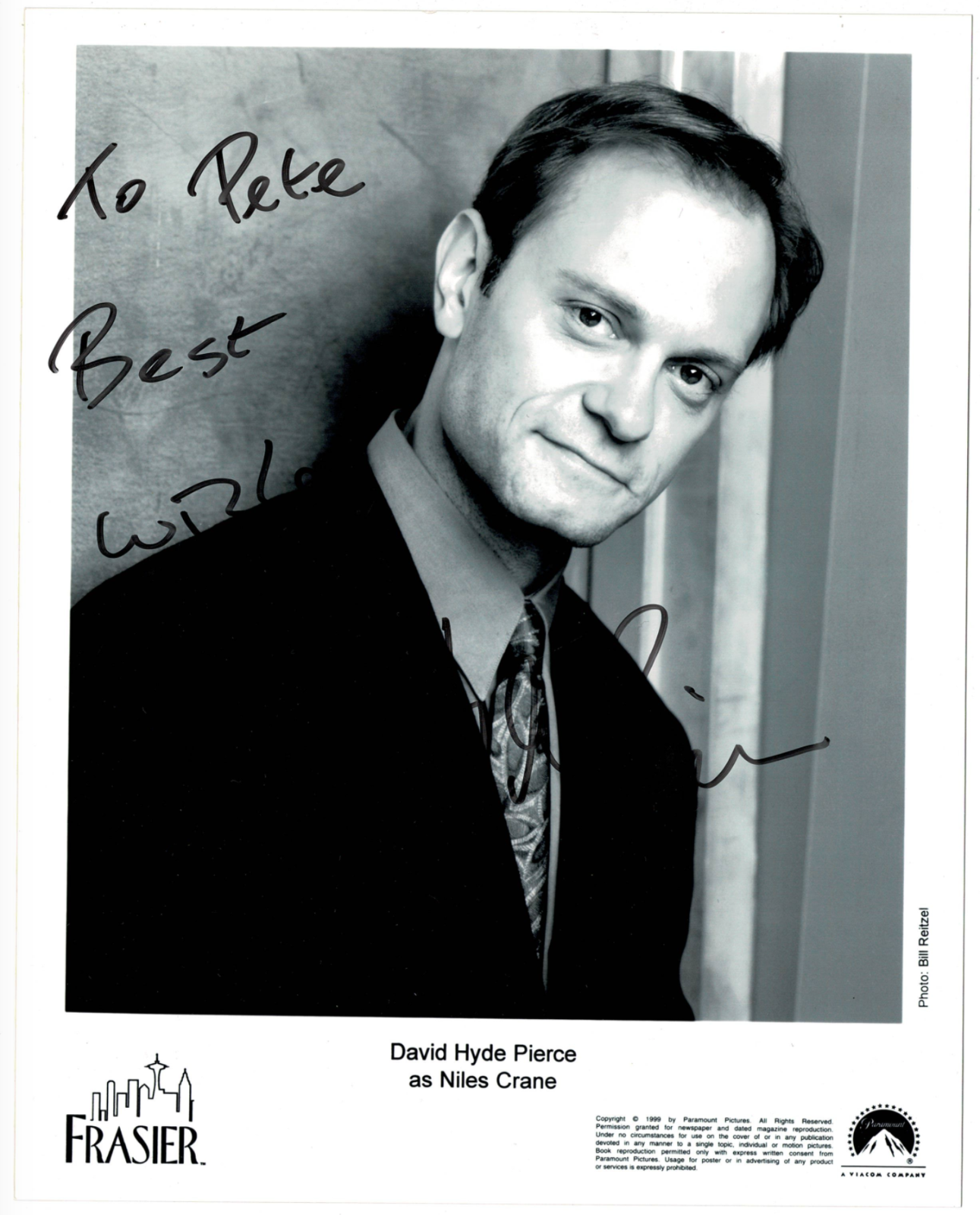 David Hyde Pierce signed autographed 8x10 Photo Poster painting! RARE! AMCo Authenticated! 14630