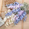 2 Stems Blue Purple Pink Flocking Delphinium Artificial Flower
