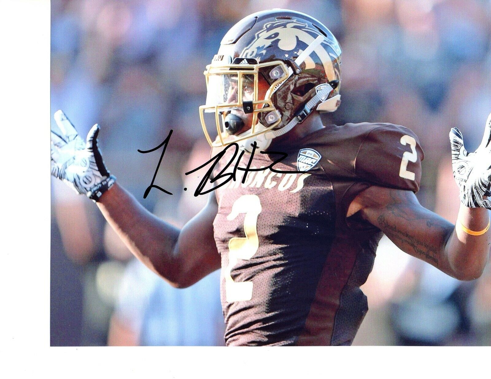 Levante Bellamy Western Michigan WMU signed autographed 8x10 football Photo Poster painting f