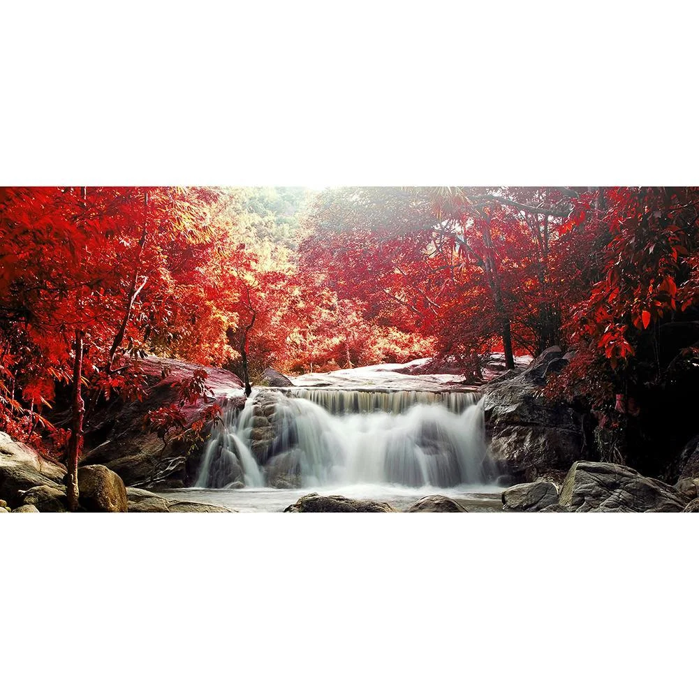 Big Size Round Diamond Painting - Scenery(80*40cm)