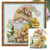 Tulip Gnome-11CT Stamped Cross Stitch 65*65cm/25.59*25.59in(Big Size) tapestrymarket