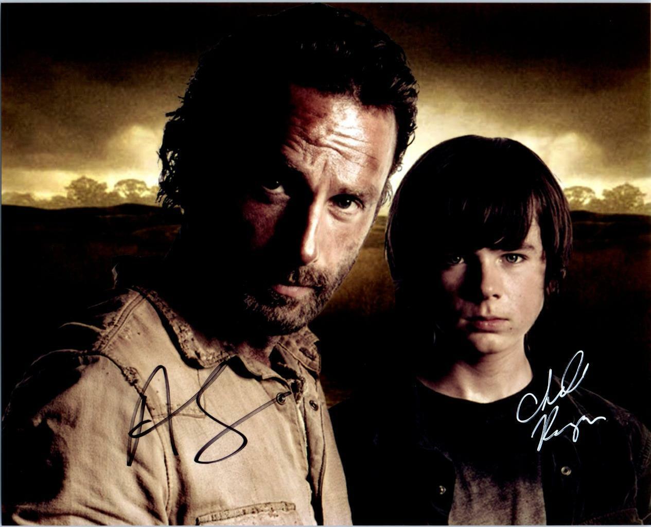 Andrew Lincoln Chandler Riggs signed 8x10 Picture autographed Photo Poster painting pic with COA