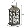 Retro Lantern Candle Twinkle Lamp LED Solar Light Garden Hanging Decoration