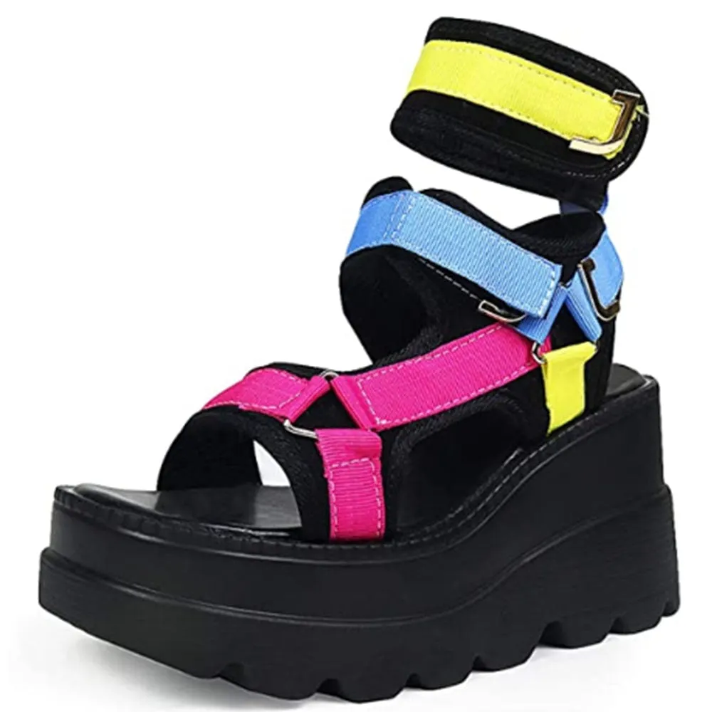 Brand New For Dropship Large Size 43 2021 On Sale In Stock Wedges High Heels Cool Summer Platform Sandals Women Casual Shoes