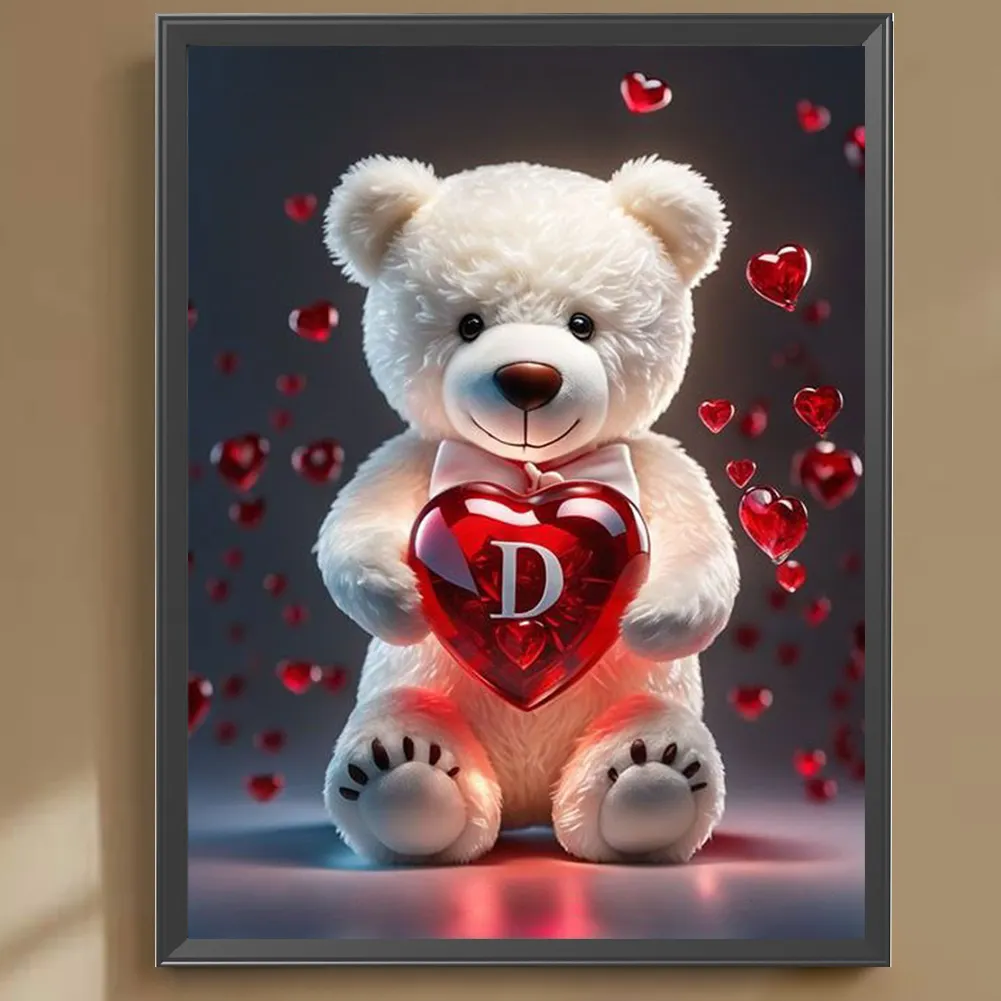 Diamond Painting - Full Square Drill - Bear Love D(Canvas|35*45cm)