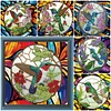 Hummingbird Glass Painting-Partial Special Shaped Diamond Painting 30*30CM