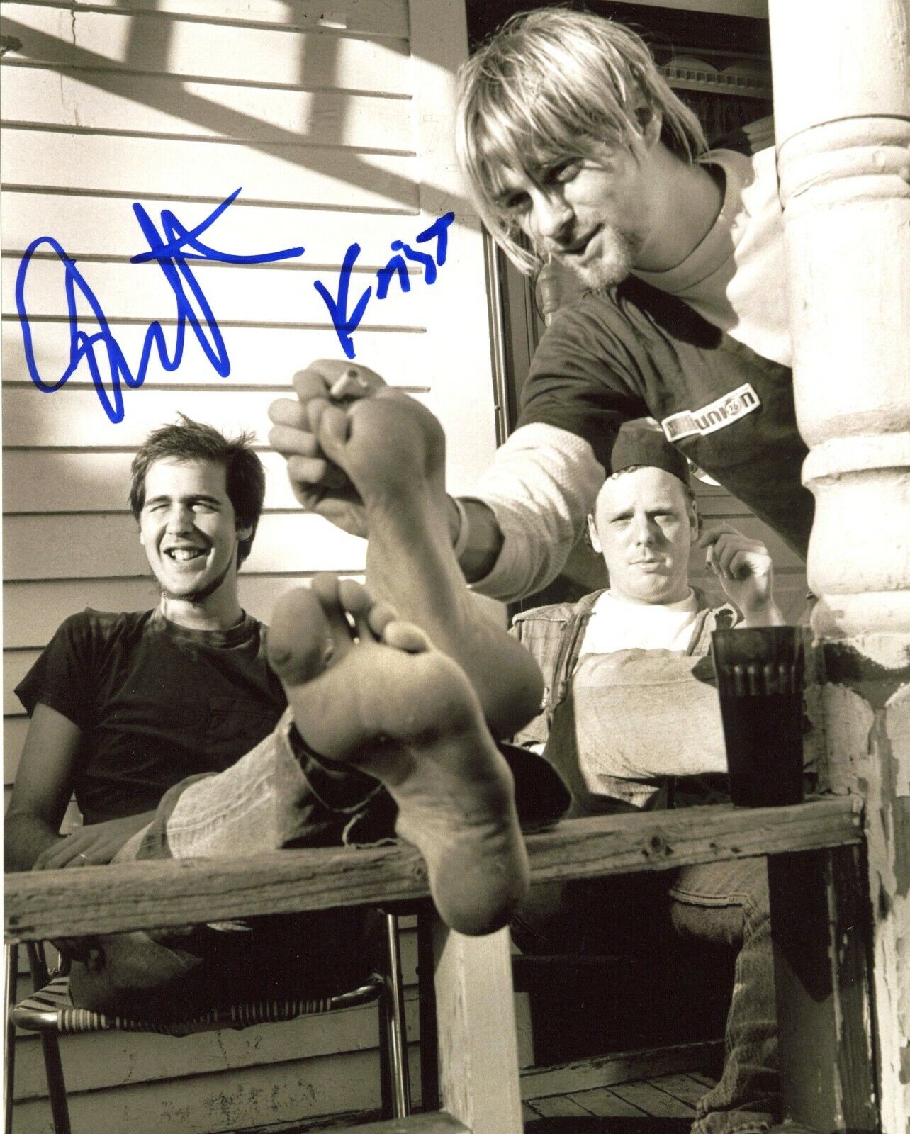 Krist Novoselic & Dan Peters Nirvana Autographed Signed 8x10 Photo Poster painting Kurt Cobain