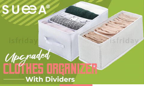 Sueea® Upgraded Clothes Organizer With Dividers – GiftedPouch