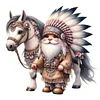 Indian Boy And Horse-11CT Stamped Cross Stitch 40*40cm/15.75*15.75in
