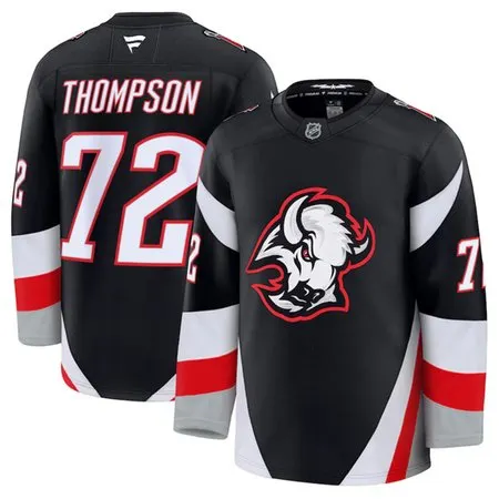 Youth Buffalo Sabres #72 Tage Thompson Black 2024-25 Alternate Stitched Hockey Jersey C6GP