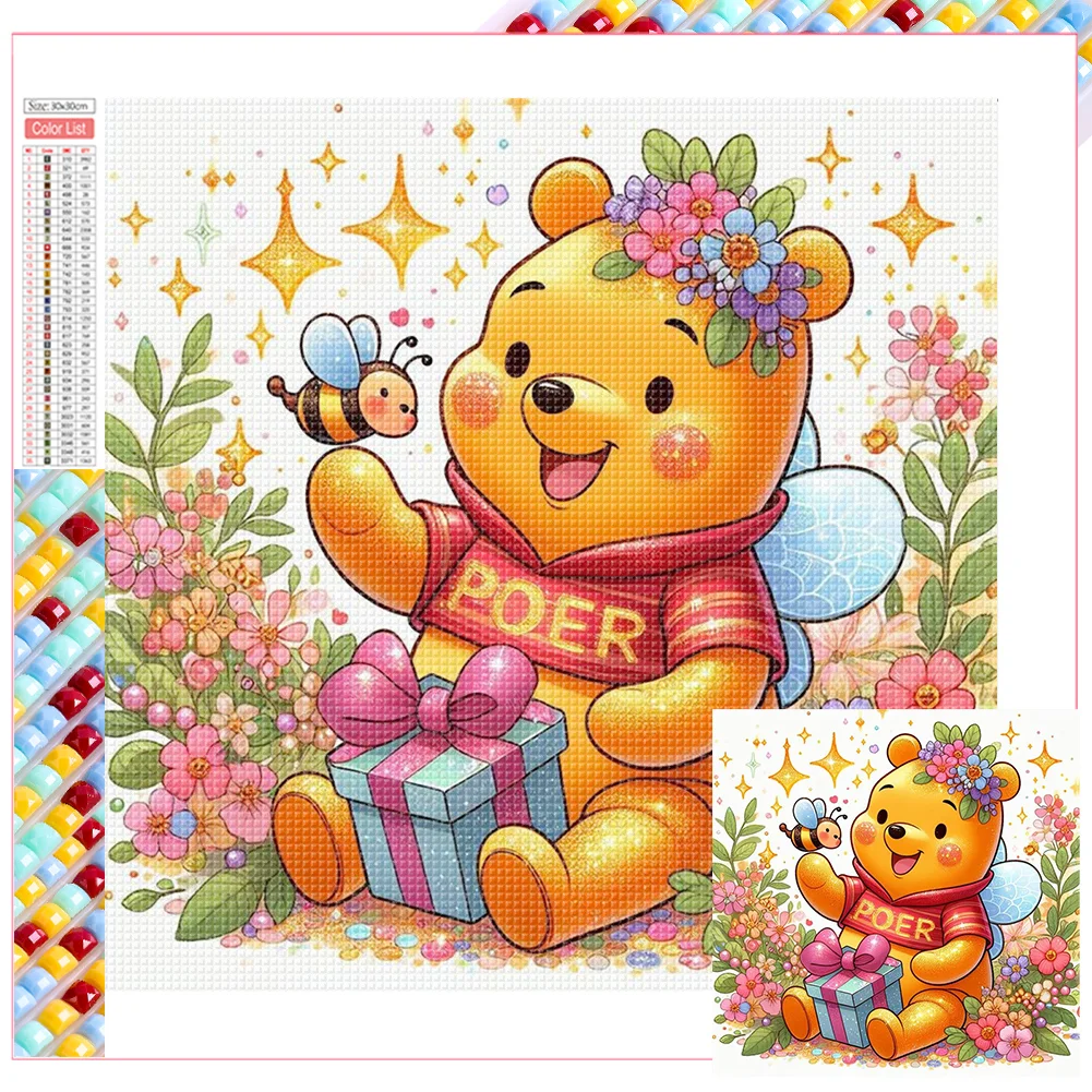 Full Square Diamond Painting - Bear(Canvas|35*35cm)