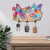 Rainbow Butterfly & Flower - 5D DIY Hooks - 28*17CM