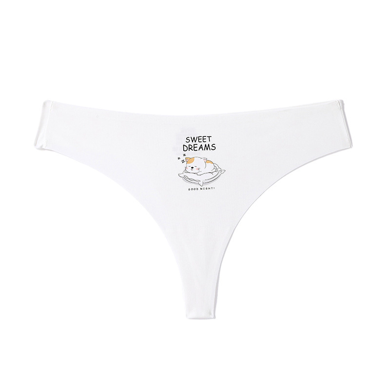 Lovingerie - Sexy Women's Mid-Waist Hipster Panties Seamless with Heart Design Breathable Cotton
