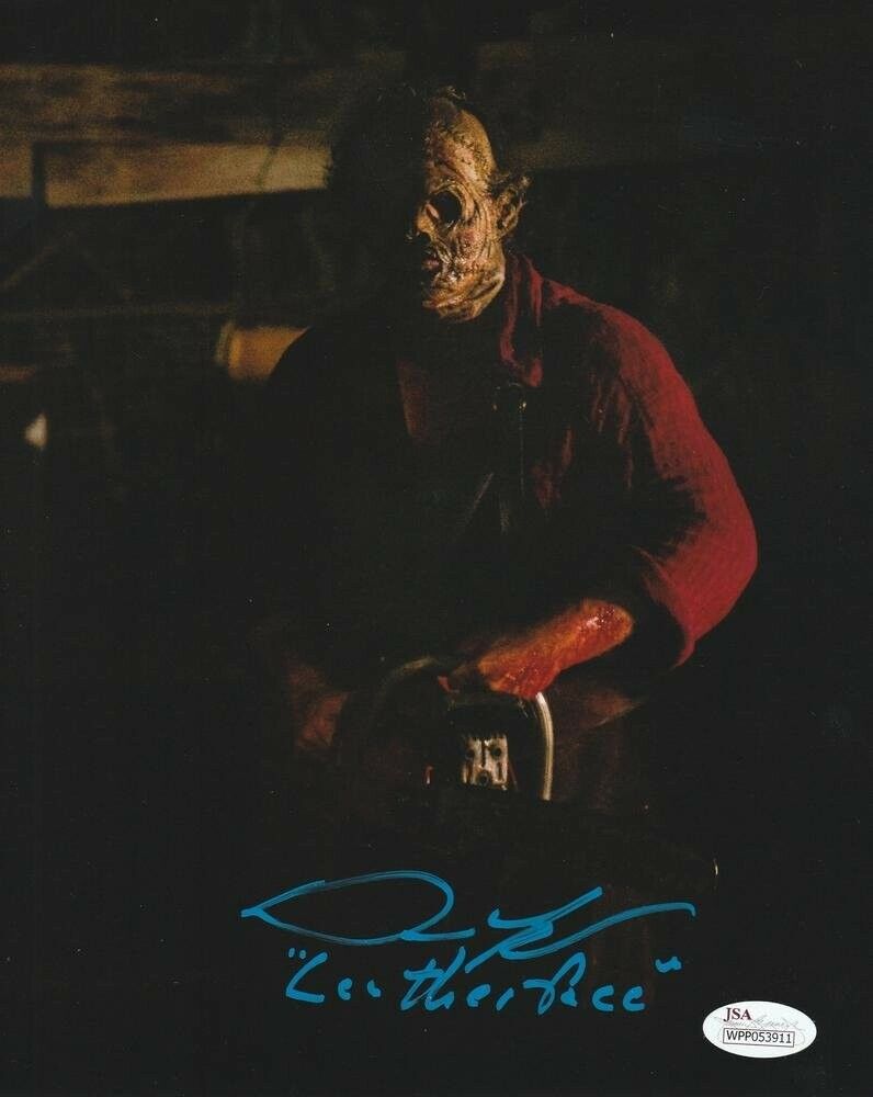 Dan Yeagar Texas Chainsaw Massacre 3D Autographed Photo Poster painting + COA (Reprint)