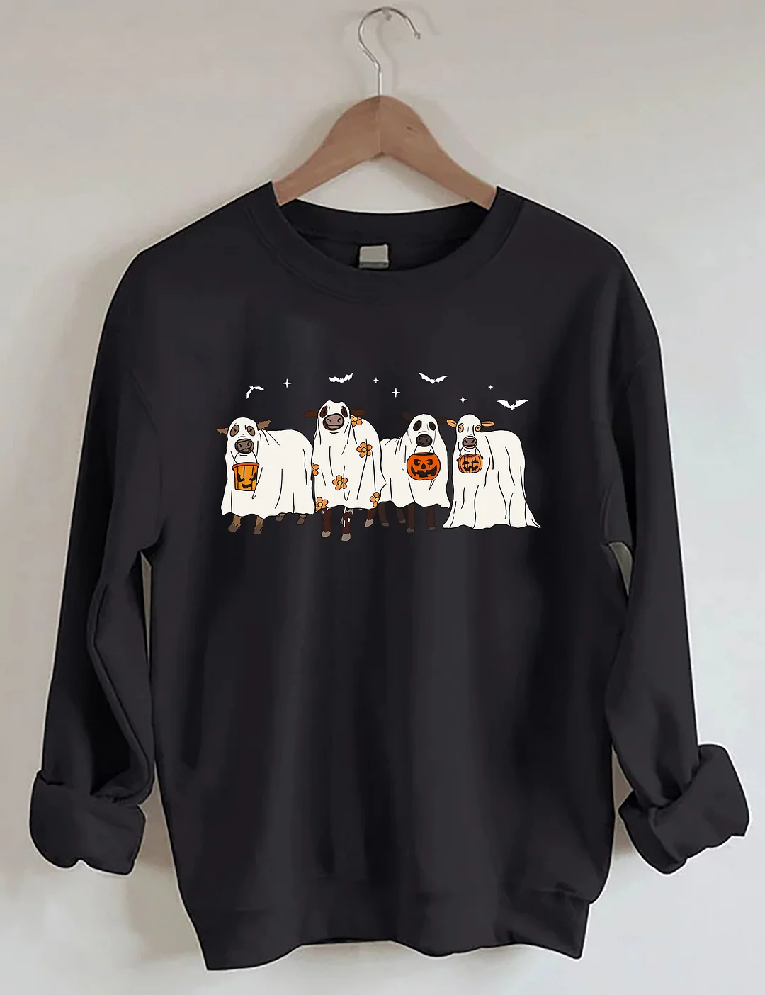 Halloween Ghost Cows Sweatshirt