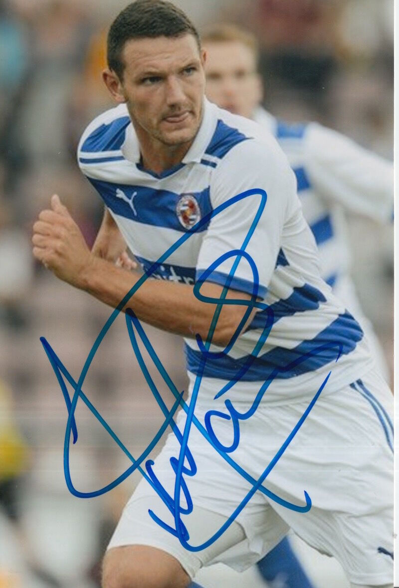 READING HAND SIGNED ADAM LE FONDRE 6X4 Photo Poster painting 1.