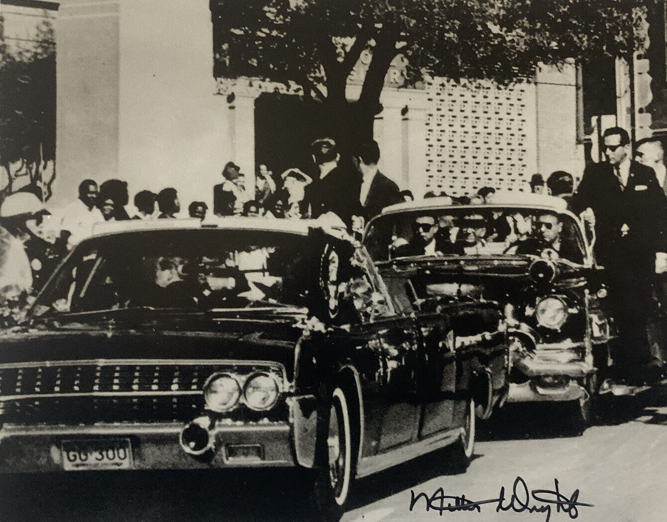 MILTON T WRIGHT HAND SIGNED 8x10 Photo Poster painting JFK ASSASSINATION RARE AUTHENTIC COA