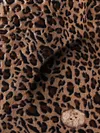 Cozy Leopard Fleece Hooded Fuzzy Asymmetrical Hem Button Teddy Bear Coat