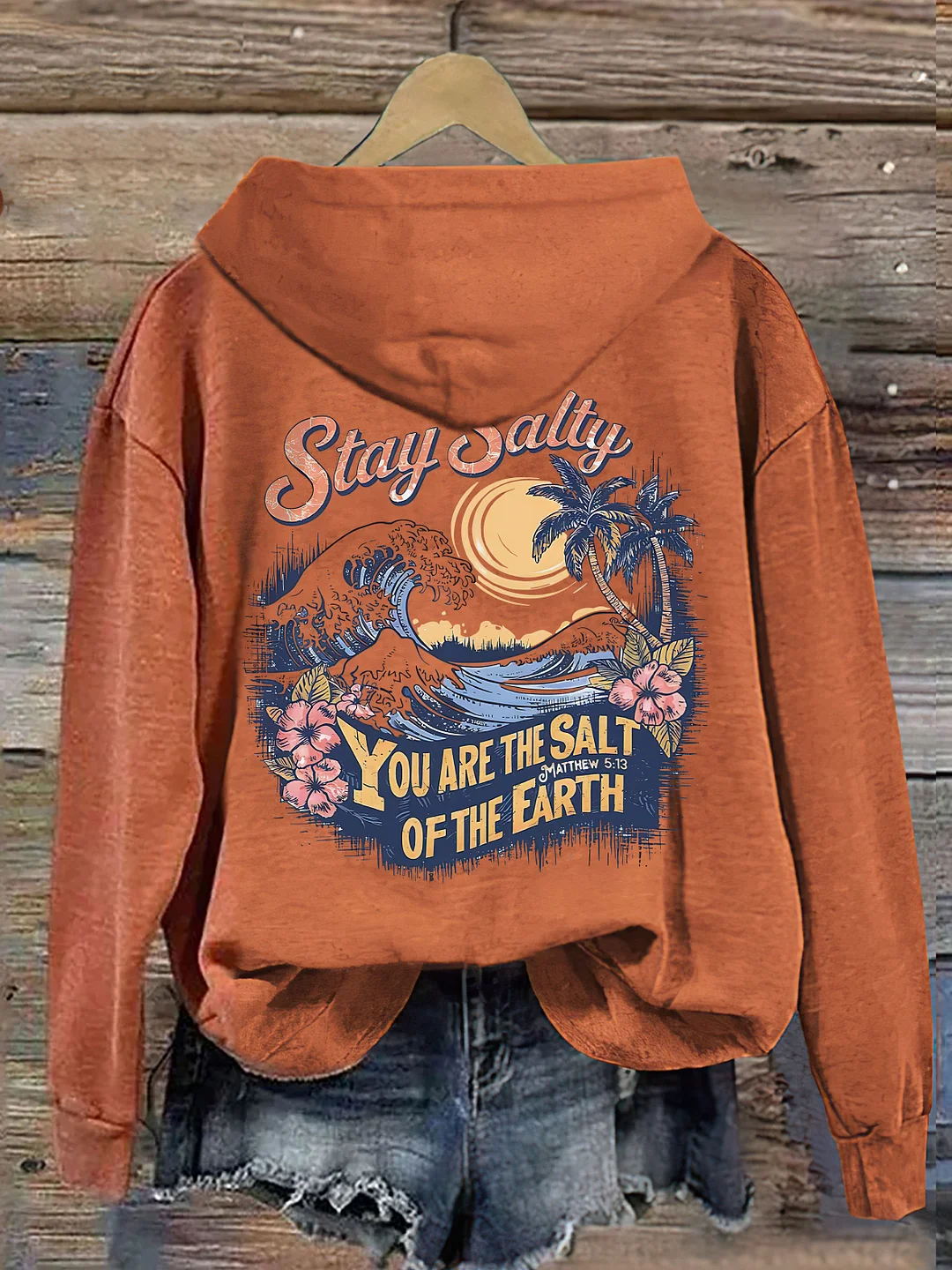 Salty Retro Christian Hoodie