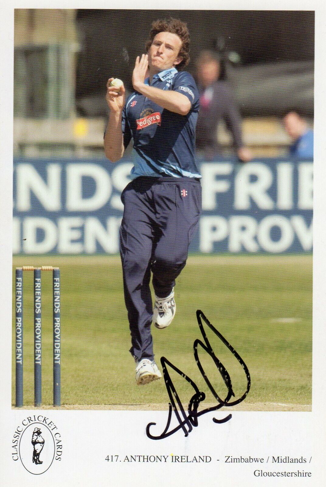 ANTHONY IRELAND AUTOGRAPH, CRICKET, SPORT