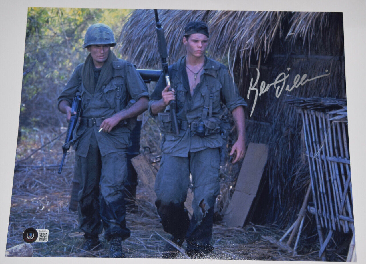 Kevin Dillon Signed Autographed 11x14 Photo Poster painting Platoon Beckett BAS COA