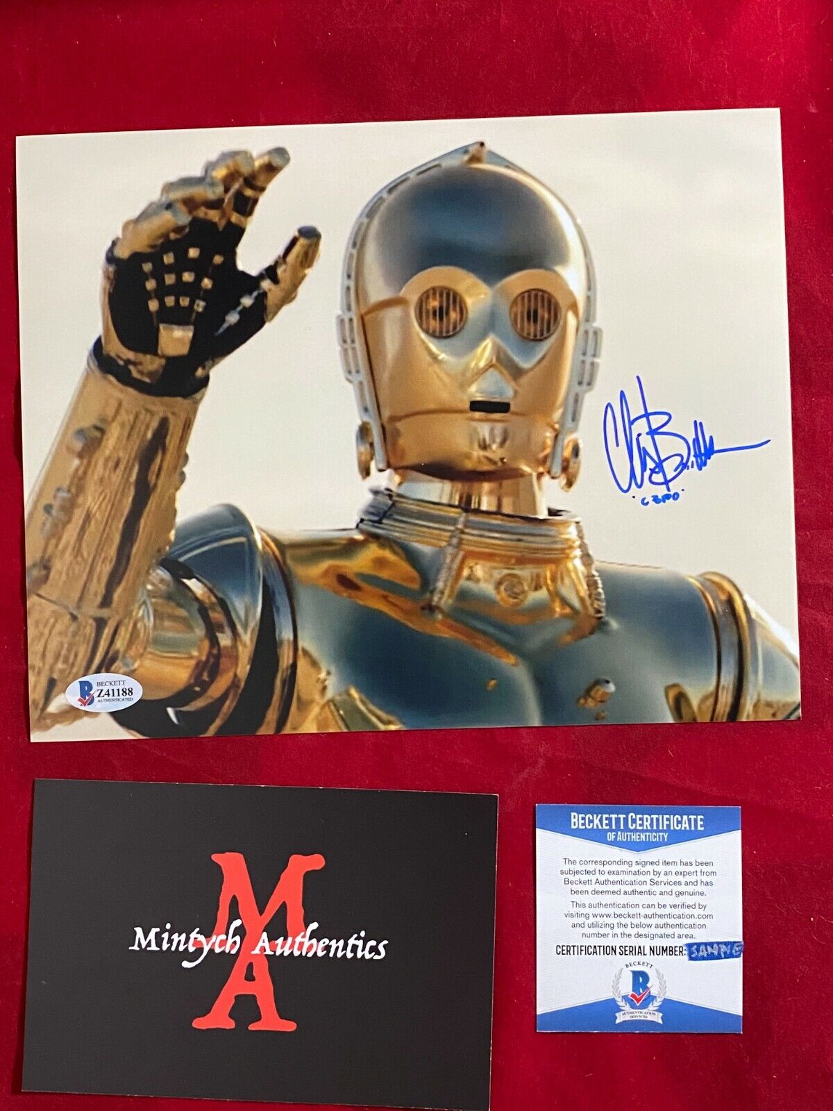 CHRIS BARTLETT AUTOGRAPHED SIGNED 8x10 Photo Poster painting! MANDALORIAN! BECKETT COA!