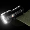 LED Mini Portable Flashlight USB Rechargeable Power Display Emergency Work Light