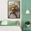 (40*60cm)Flower Bike - Full Round Drill Diamond Painting