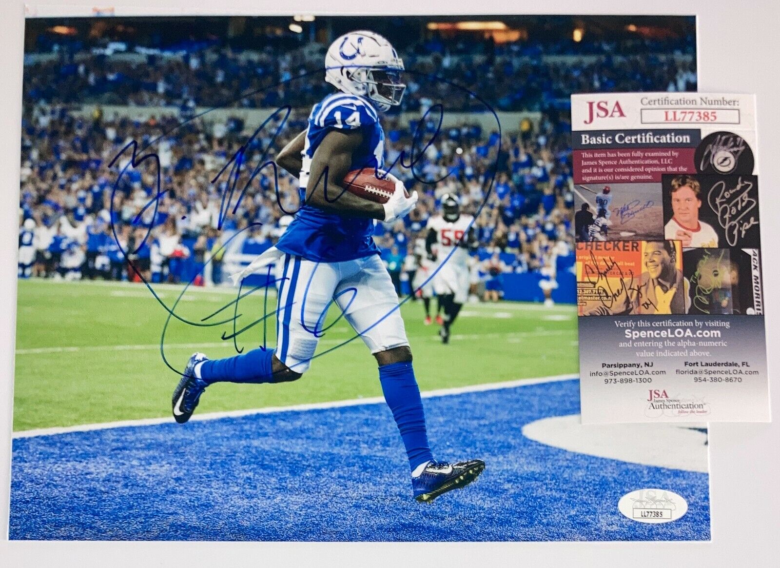 Zach Pascal Indianapolis Colts Signed 8x10 Autographed Photo Poster painting JSA COA N1