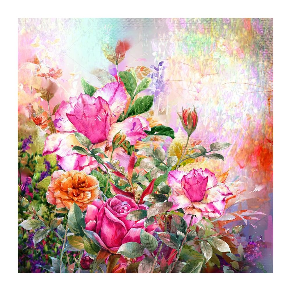 Flowers - Full Round - Diamond Painting