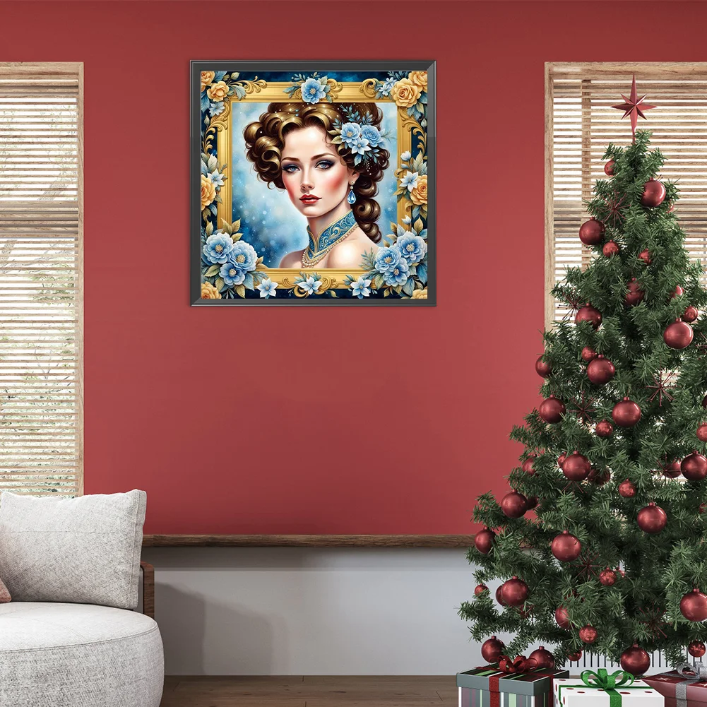 DIY Paint By Number 40*40cm - Photo Frame Lady