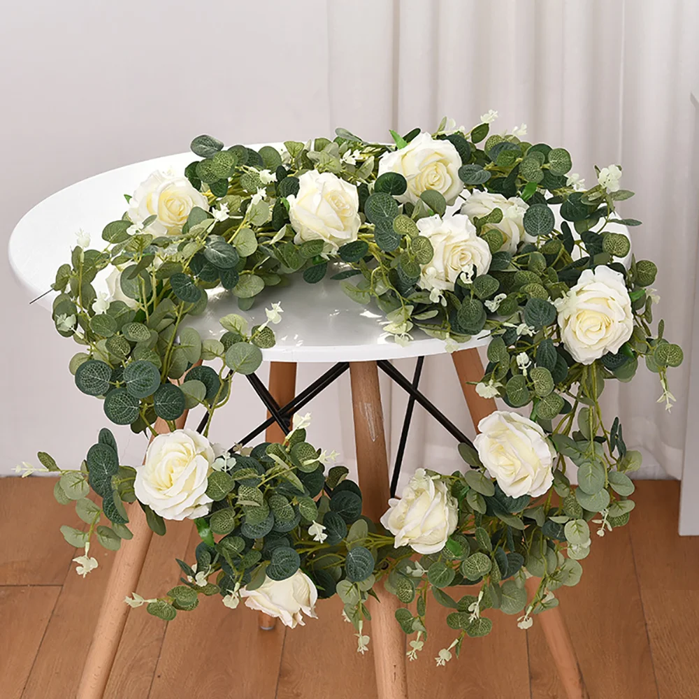 Mori simulation small eucalyptus rose rattan ornaments living room decoration