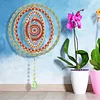 >Upgrade Size<DIY Diamond Painting Double-sided Rotatable Mandala Hanging Wind Chime Suncatcher Hanging Kit