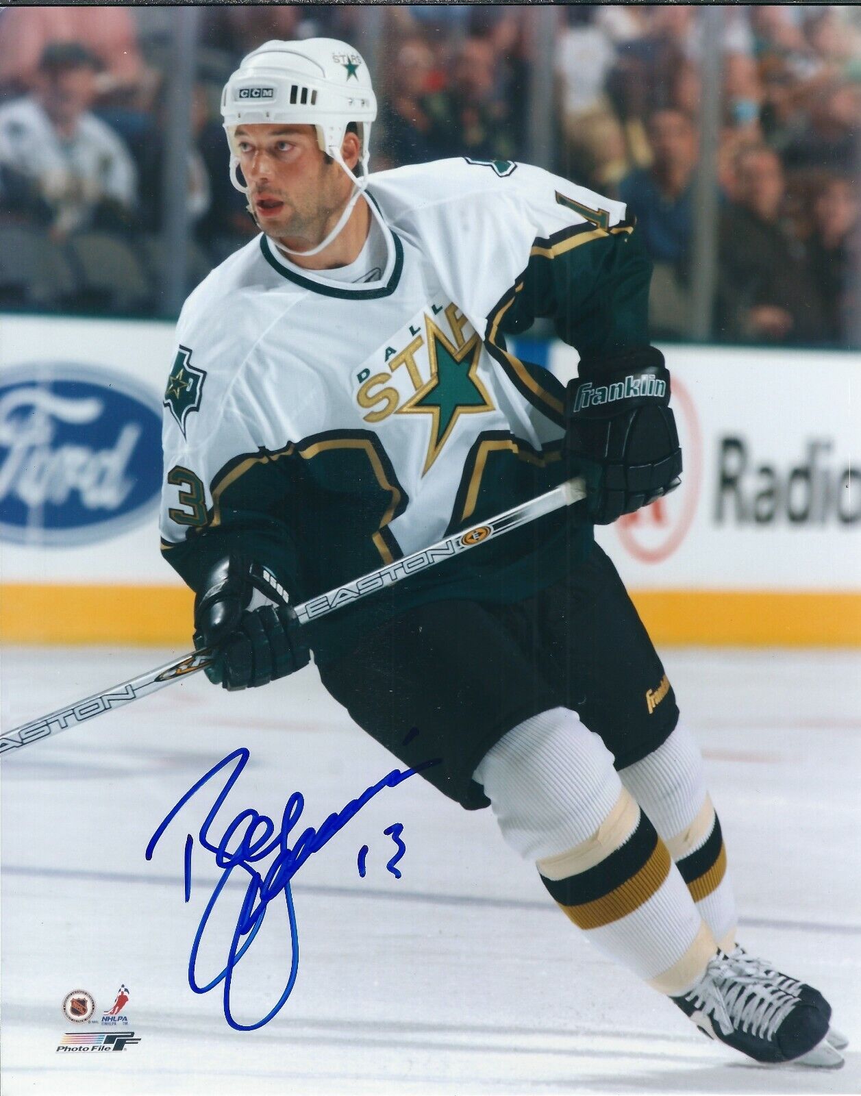 Signed 8x10 BILL GUERIN Dallas Stars Autographed Photo Poster painting - COA