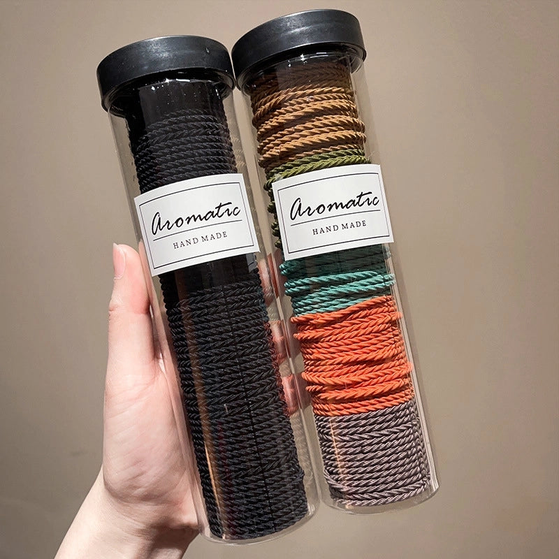 Canned Rubber Band Women’s Tie Head High Elastic Durable Hair Rope Tie Head New Rubber Band High Ponytail Hair Rope Hair Ring