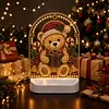 DIY Diamond Art LED Night Light &ndash; Light-Up Table Decor, Double-Sided Printed DIY Crystal Pearl Painting Decoration for Christmas & Holiday Gifts