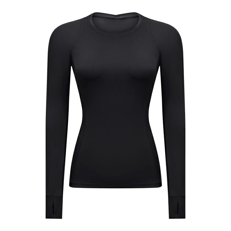 Women's thumb hole gym top